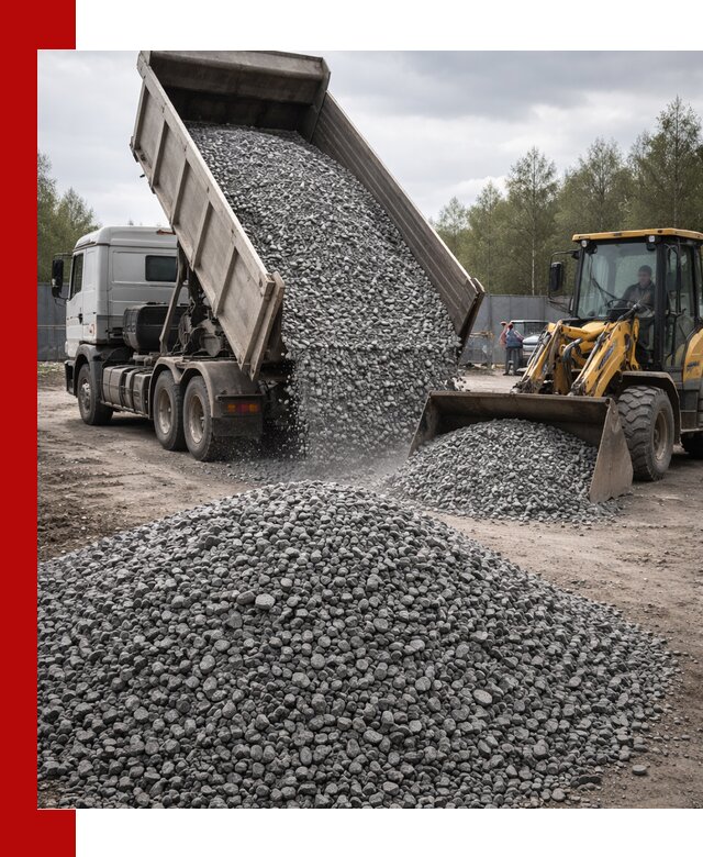 Доставка и продажа щебня гранитного в Дзержинском