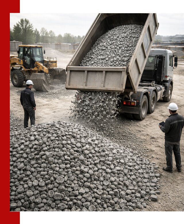 Доставка гранитного щебня фракции 20-40 в Дзержинском