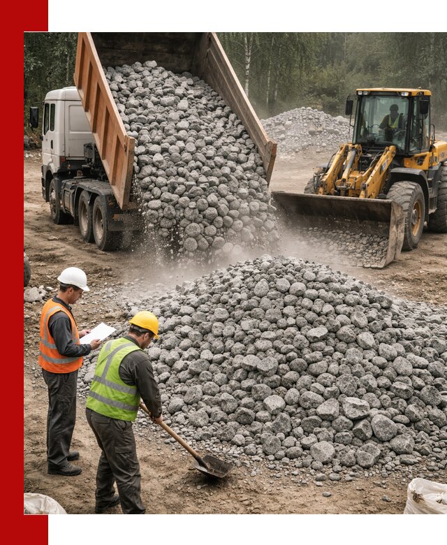 Гранитный щебень фракция 70-150 доставка в Дзержинском