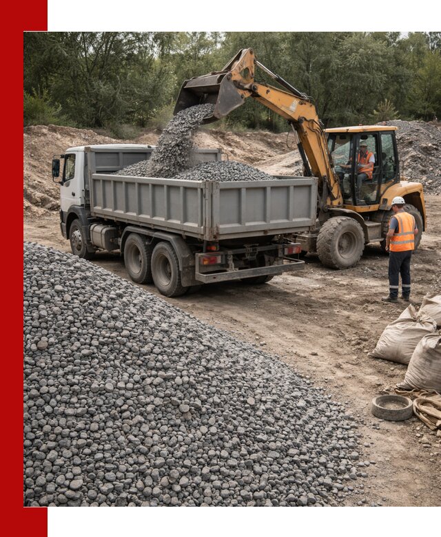 Доставка гравийного щебня в Дзержинском оптом и в розницу