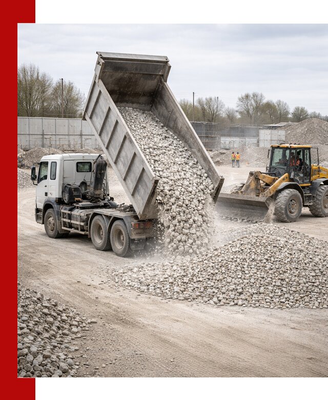 Доставка и продажа известнякового щебня в Дзержинском