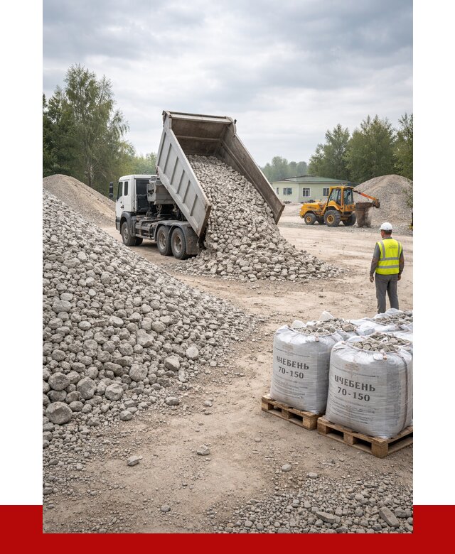 Известняковый щебень фракция 70-150 в Дзержинском от 1279 р. | ПРОНЕРУДДзж