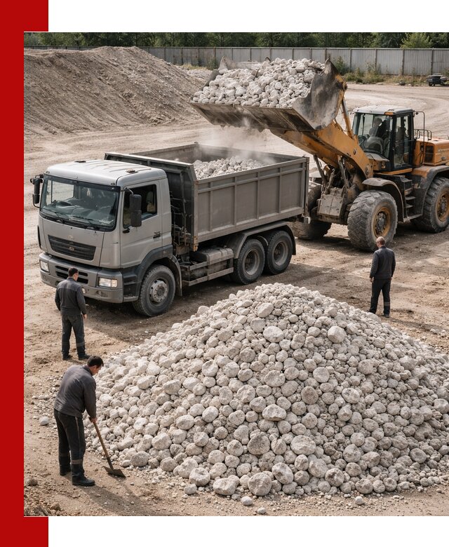 Известняковый щебень фракция 70–150 с доставкой в Дзержинском