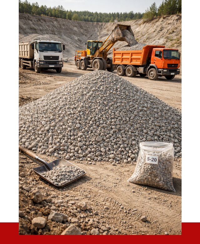 Доломитовый щебень фр. 5-20 в Дзержинском от 4298 р. | ПРОНЕРУДДзж