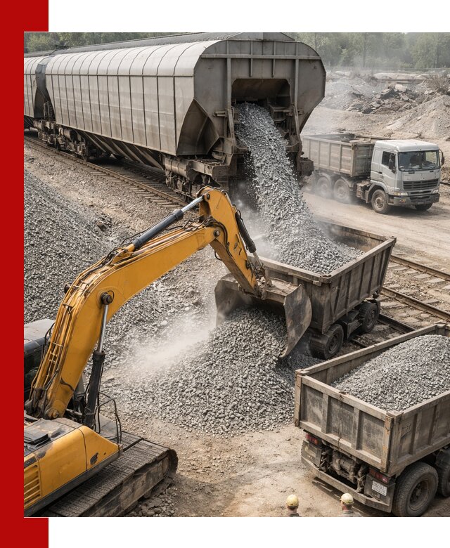 Доставка железнодорожного щебня в Дзержинском крупными партиями быстрого отгруза