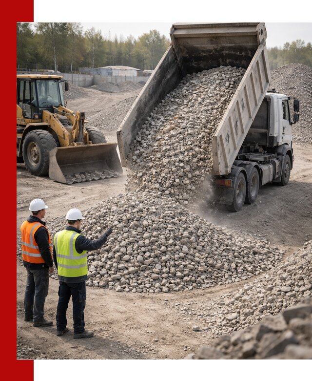 Вторичный щебень фракция 40–70 доставка в Дзержинском