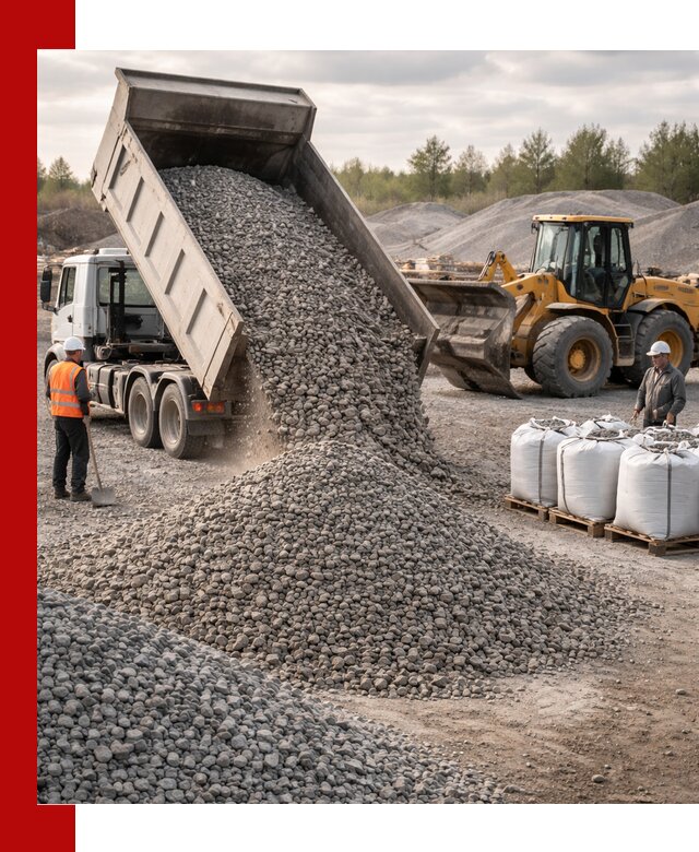 Бетонный щебень фракция 5–20 с доставкой в Дзержинском