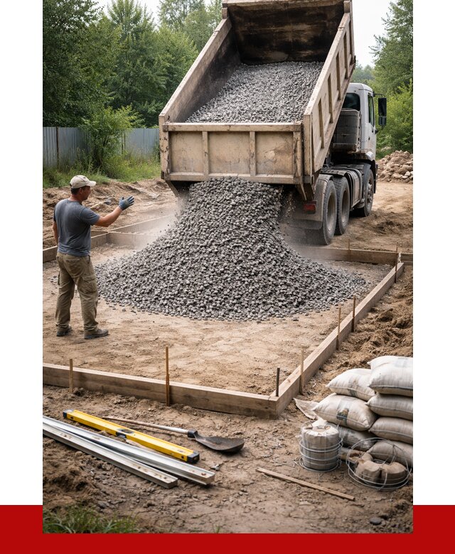 Купить щебень для фундамента в Дзержинском от 4605 р. | ПРОНЕРУДДзж