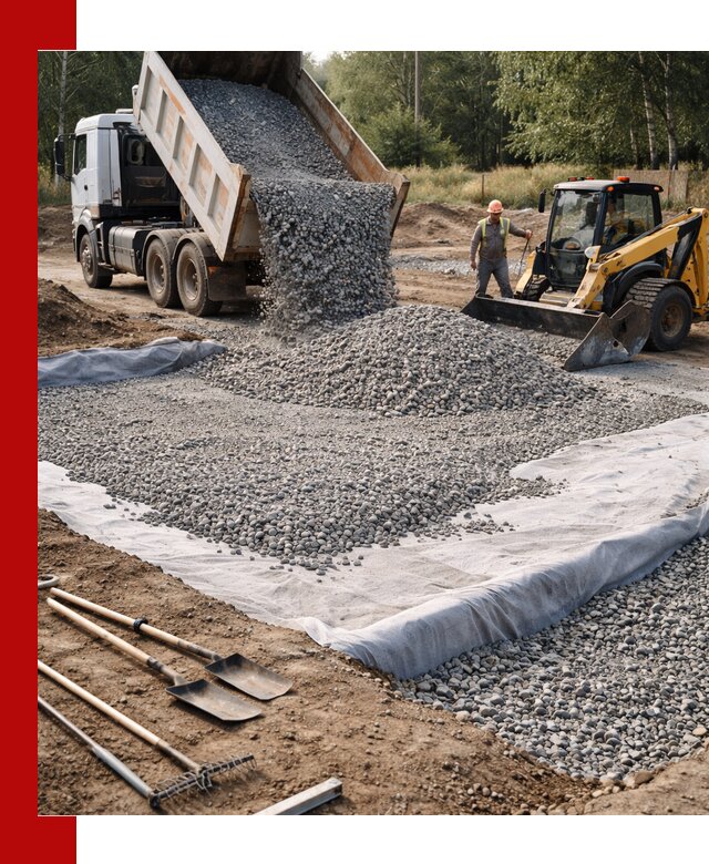 Щебень для фундамента с доставкой в Дзержинском