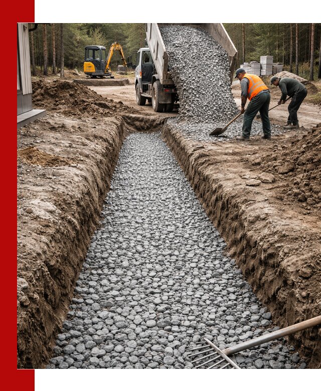 Щебень для дренажа с доставкой в Дзержинском высокого качества