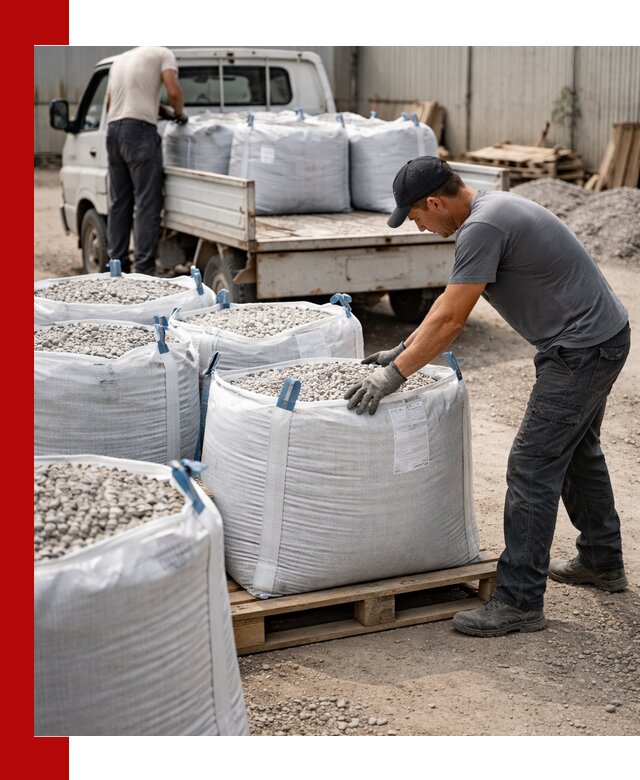 Доставка щебня в мешках по выгодным ценам в Дзержинском
