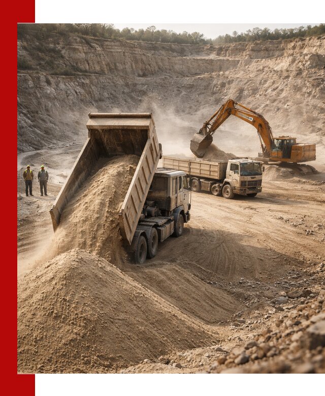 Карьерный песок навалом с доставкой в Дзержинском