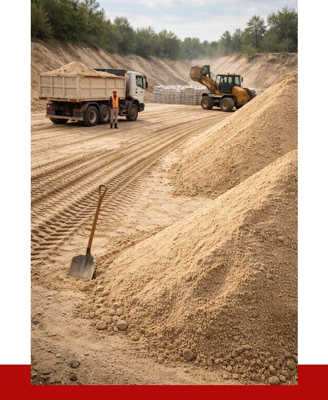 Карьерный песок мелкозернистый в Дзержинском от 9211 р. | ПРОНЕРУДДзж