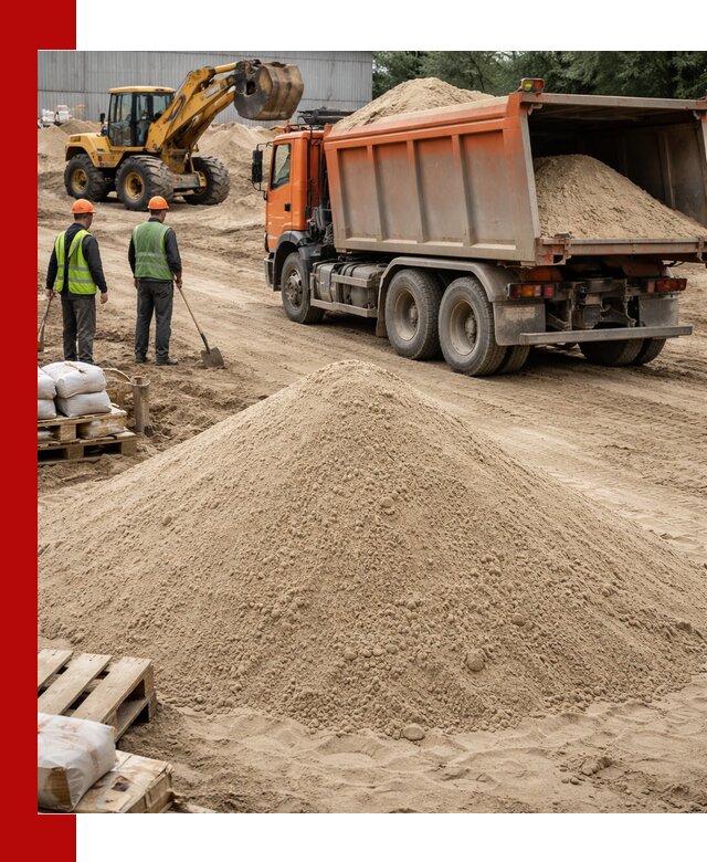 Доставка и продажа мытого речного песка в Дзержинском