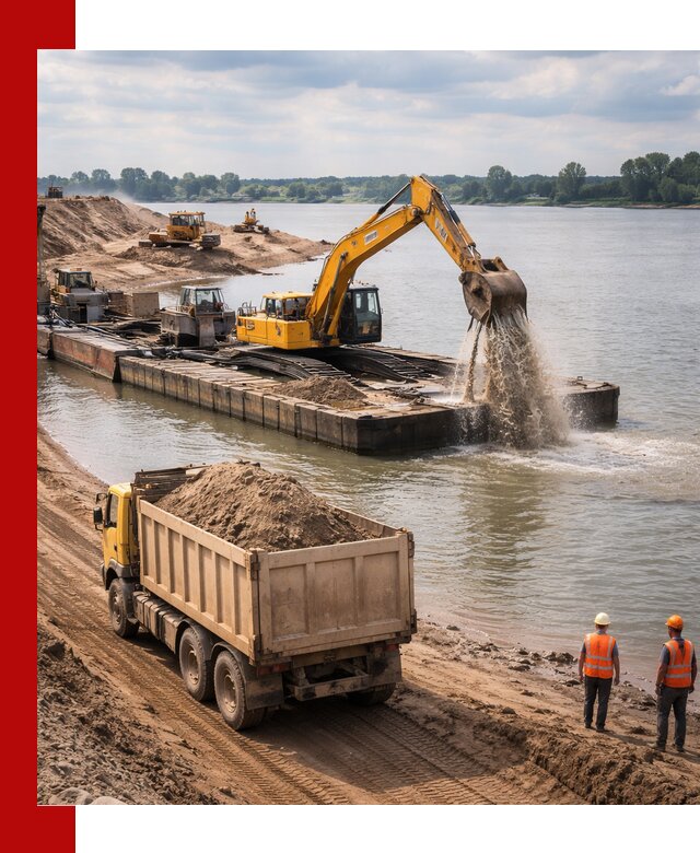 Намывной песок с доставкой в Дзержинском оптом и в розницу