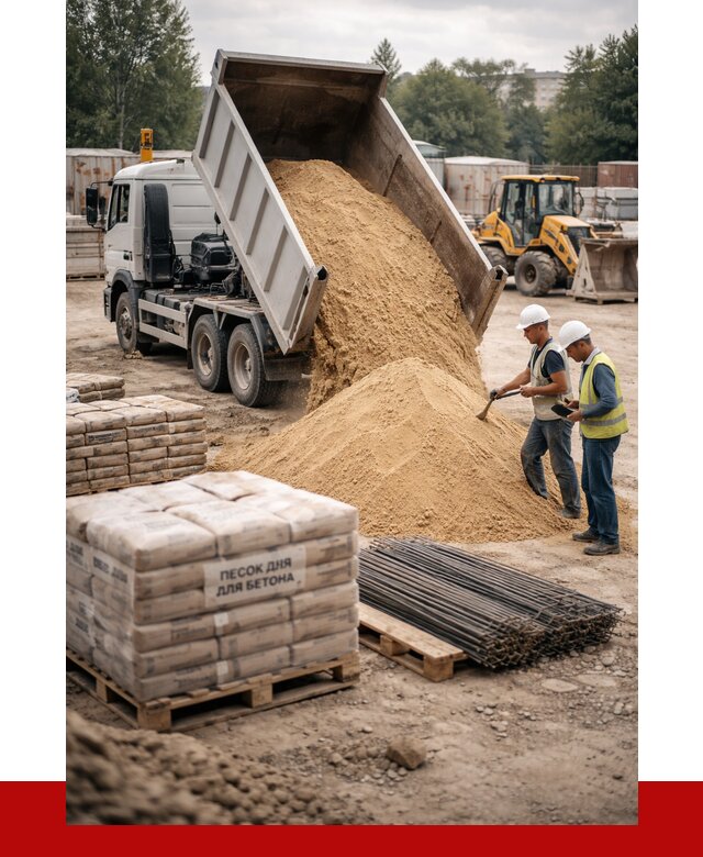 Песок для бетона в Дзержинском от 2559 р. с доставкой, ПРОНЕРУДДзж