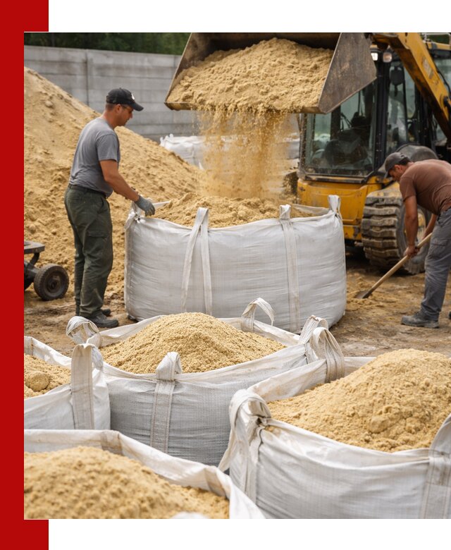 Поставка качественного песка для кладки в Дзержинском