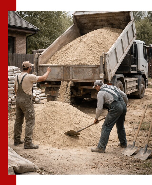 Песок для штукатурки с доставкой в Дзержинском качественный и чистый