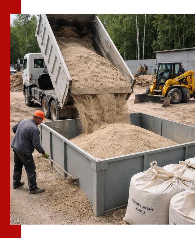 Кварцевый песок для фильтра в Дзержинском — доставка и качество