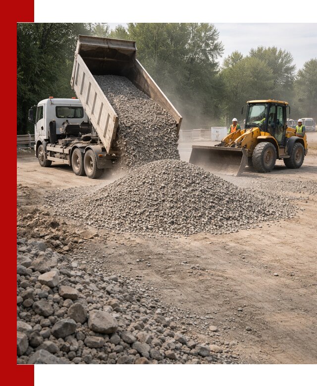 Гравий фракция 5–20 доставка в Дзержинском оптом и в розницу