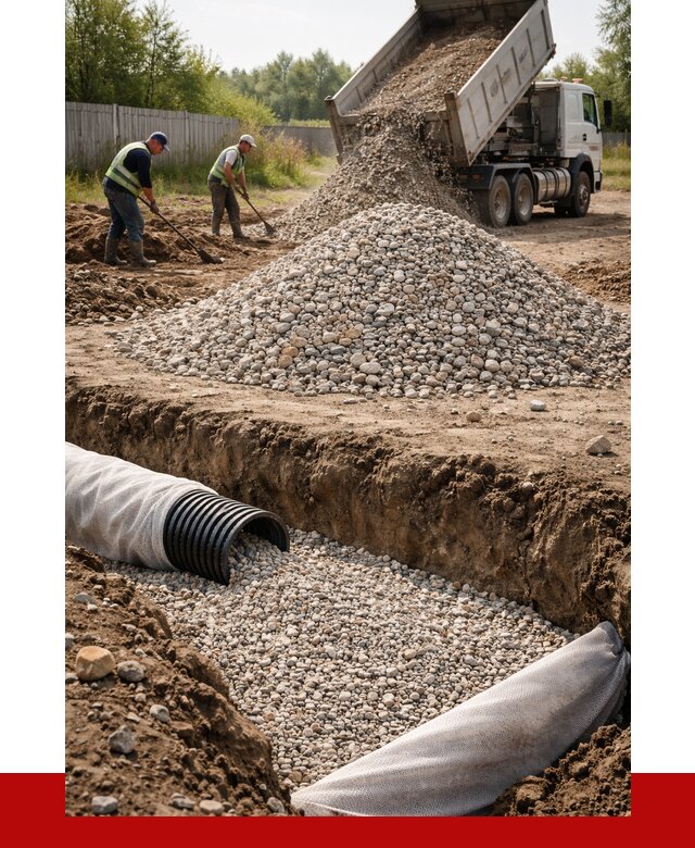 Гравий для дренажа в Дзержинском от 2251 р., доставка ПРОНЕРУДДзж