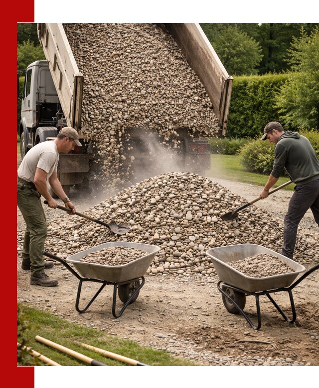 Доставка и продажа декоративной гальки в Дзержинском