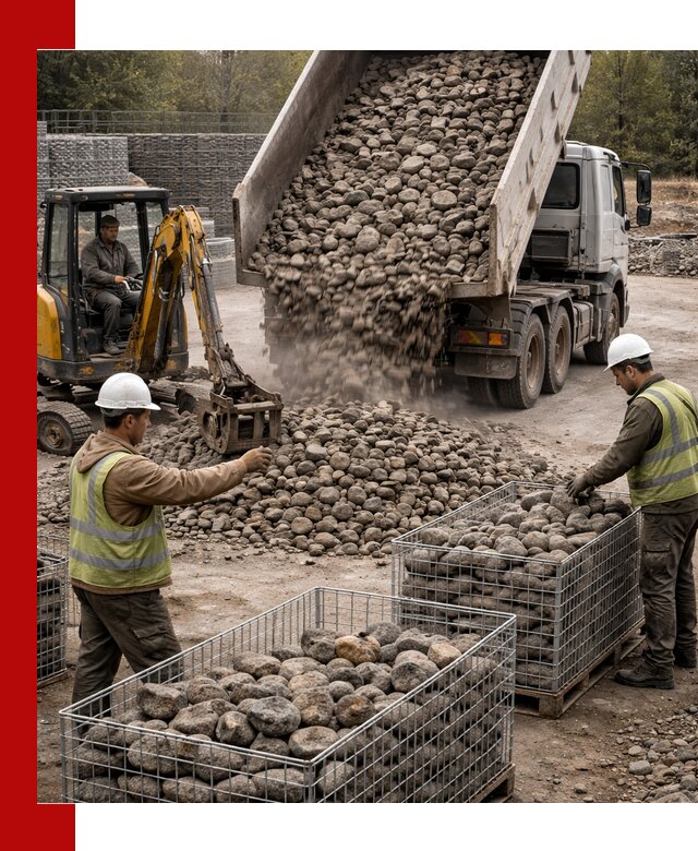 Камень для габионов фракция 100–201 в Дзержинском