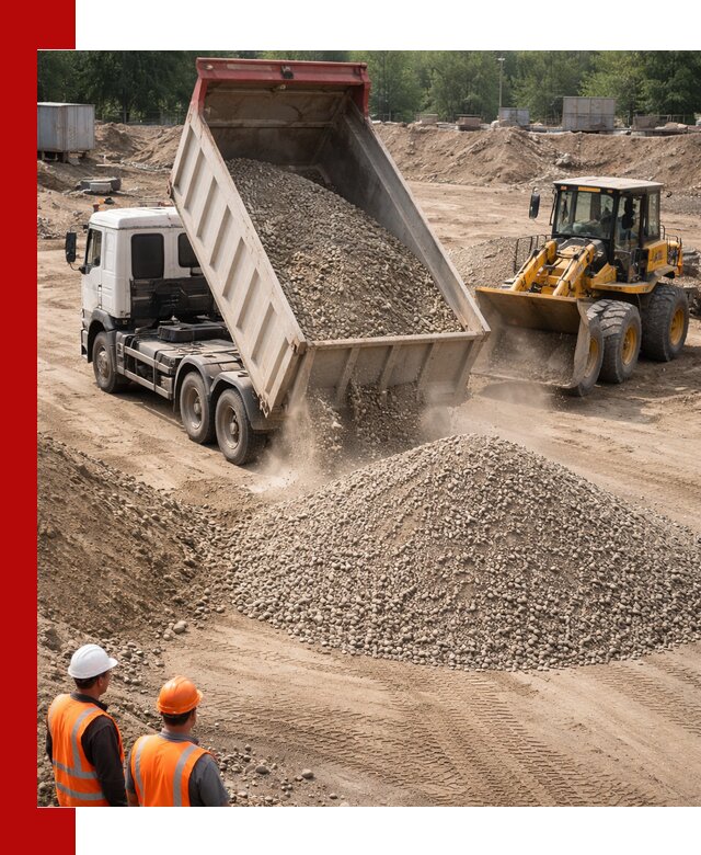 Щебень с песком (ЩГПС С2) с доставкой в Дзержинском