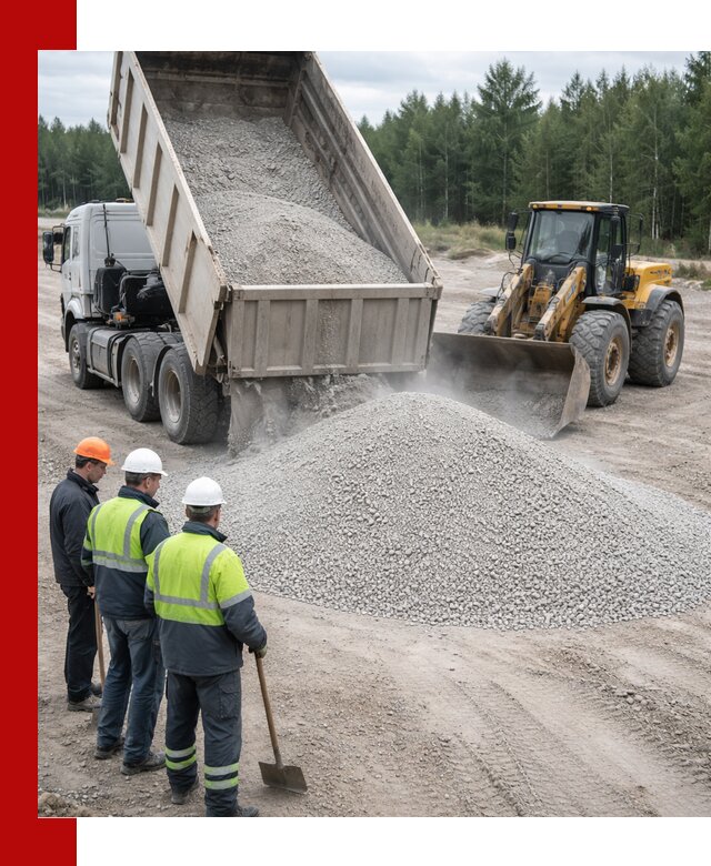 Известняковый отсев 0-5 доставка в Дзержинском быстро и выгодно