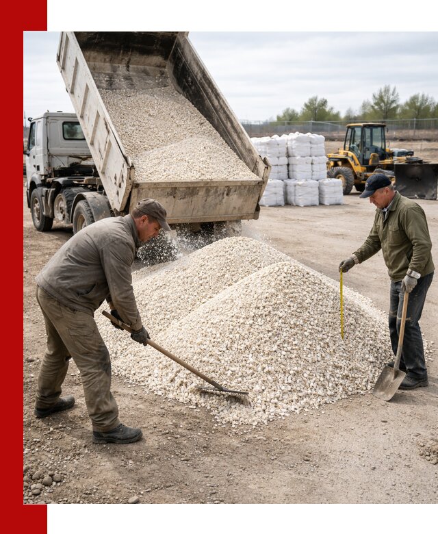 Мраморная крошка с доставкой и разгрузкой в Дзержинском