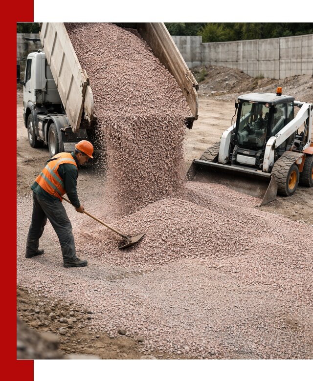 Крошка розовый гранит с доставкой в Дзержинском от производителя