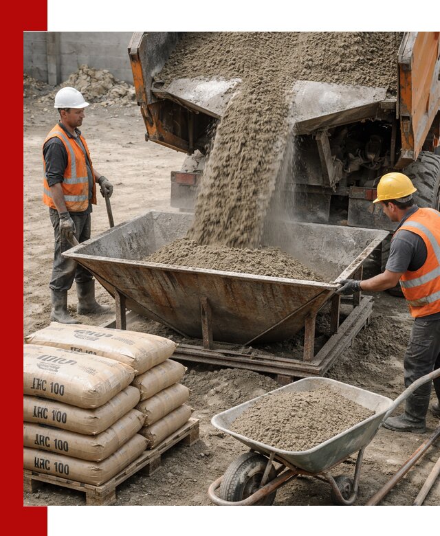 Доставка цементно-песчаной смеси М100 в Дзержинском