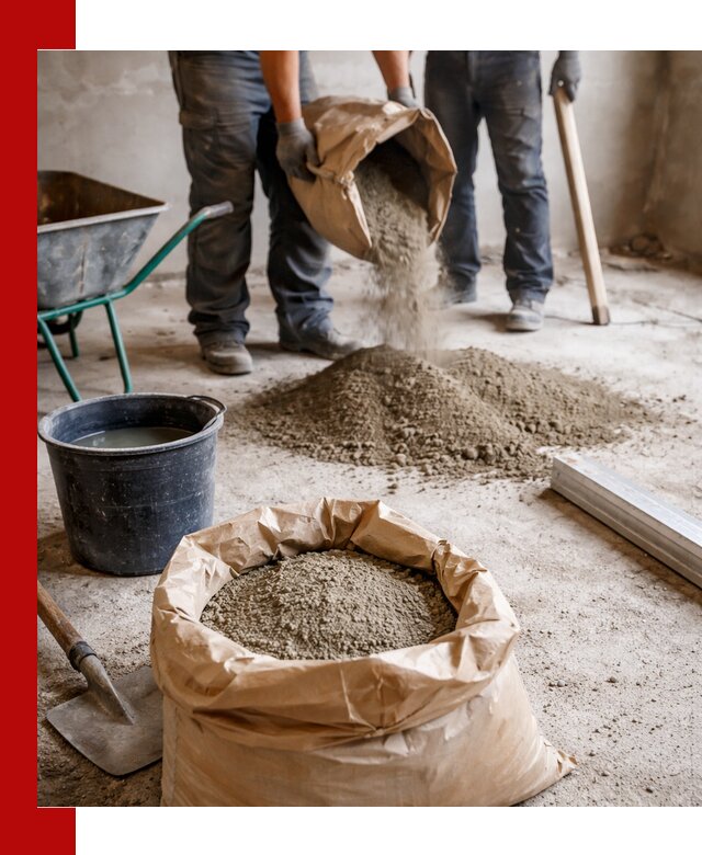 Доставка сухой смеси для стяжки в Дзержинском