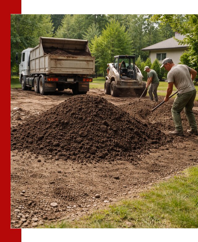 Доставка и укладка грунта для газона в Дзержинском