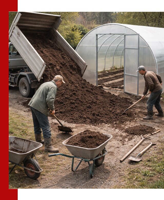 Грунт для теплицы с доставкой в Дзержинском — плодородный субстрат под растения