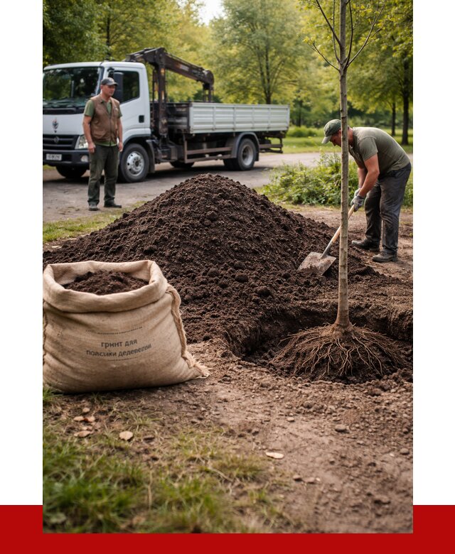 Грунт для посадки деревьев в Дзержинском от 1228 р. | ПРОНЕРУДДзж