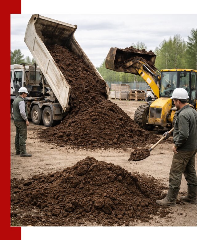 Доставка торфа оптом и в мешках в Дзержинском