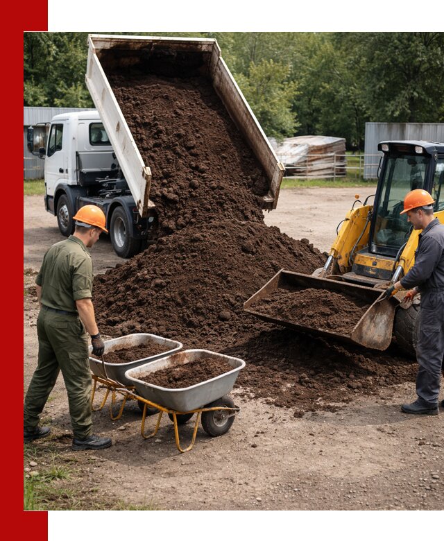 Доставка торфо-земляной смеси в Дзержинском для огорода и ландшафта