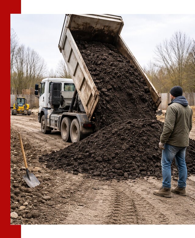 Доставка чернозема навалом в Дзержинском быстро и выгодно