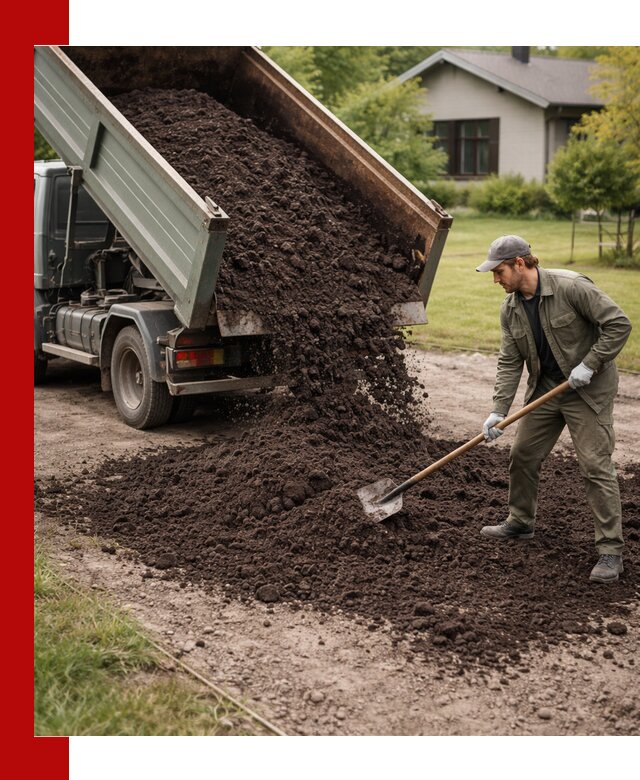 Чернозем для газона с доставкой в Дзержинском быстро и качественно
