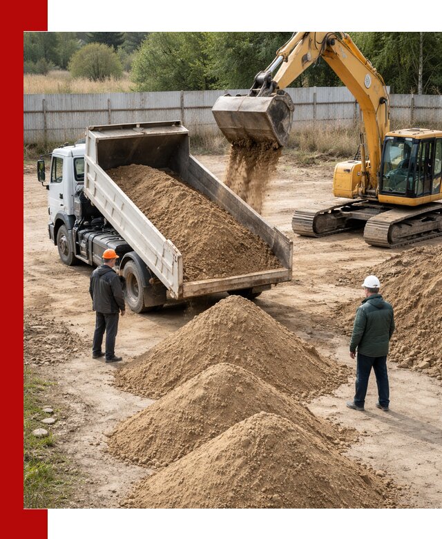 Доставка супеси вагонными и автопартиями в Дзержинском