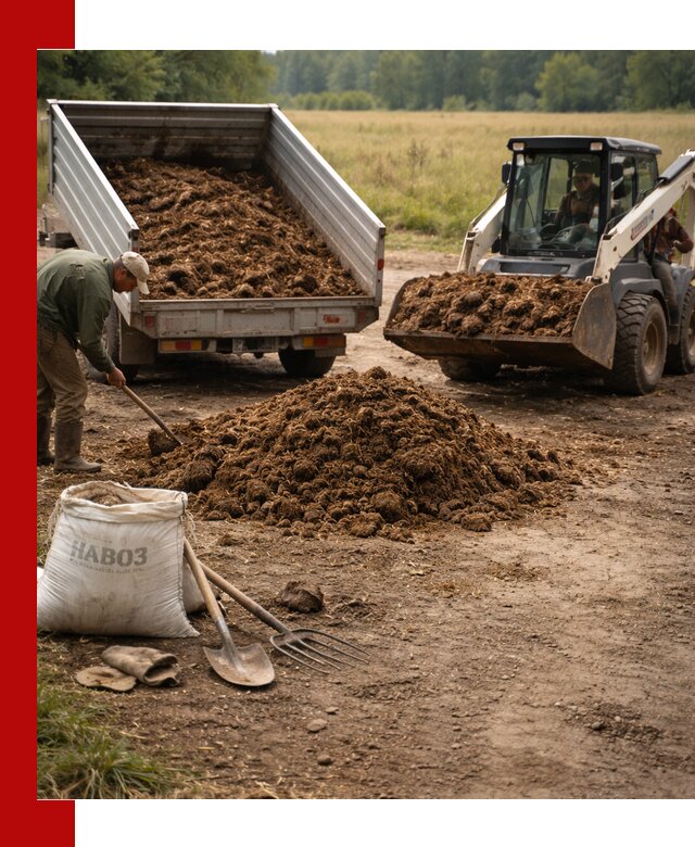 Доставка конского навоза в Дзержинском с разгрузкой и доставкой на объект