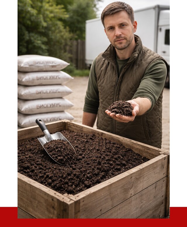 Купить биогумус в Дзержинском с доставкой от 8699 р. за куб | ПРОНЕРУДДзж