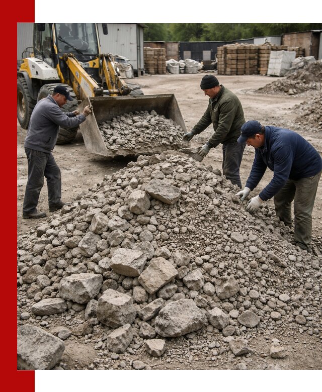 Демонтаж и вывоз бой бетона в Дзержинском