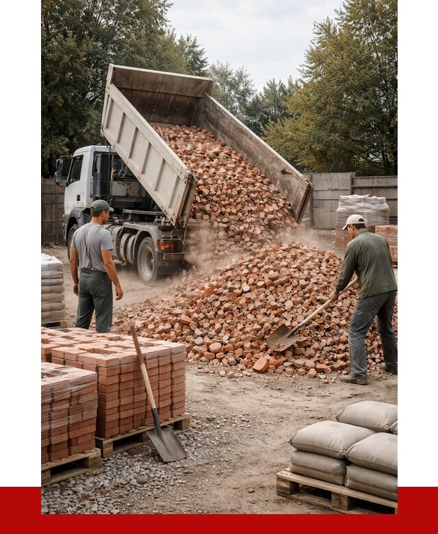 Бой кирпича в Дзержинском с доставкой от 4298 руб/куб | ПРОНЕРУДДзж