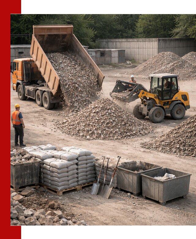 Вторичные материалы для отсыпки в Дзержинском — поставка и доставка