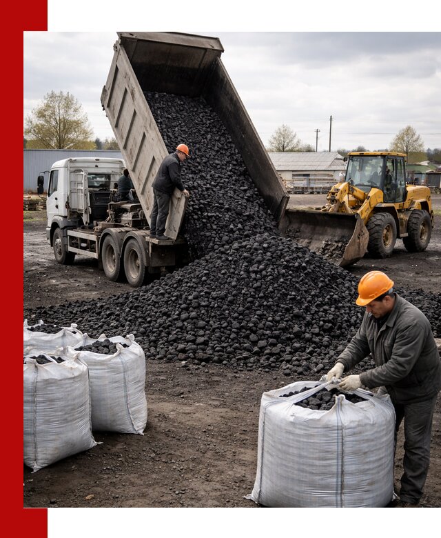 Доставка каменного угля в Дзержинском оптом и в розницу