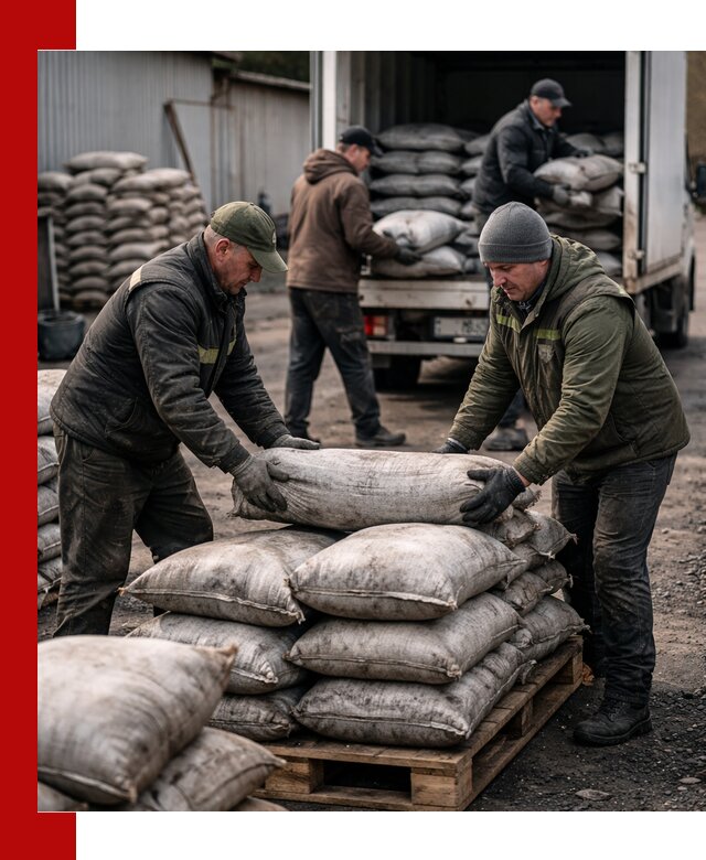 Доставка угля в мешках по выгодным ценам в Дзержинском