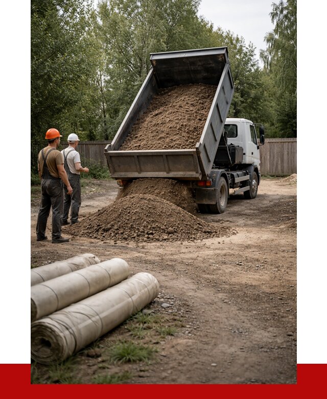 Доставка сыпучих материалов самосвалом в Дзержинский от 4298 р. | ПРОНЕРУДДзж
