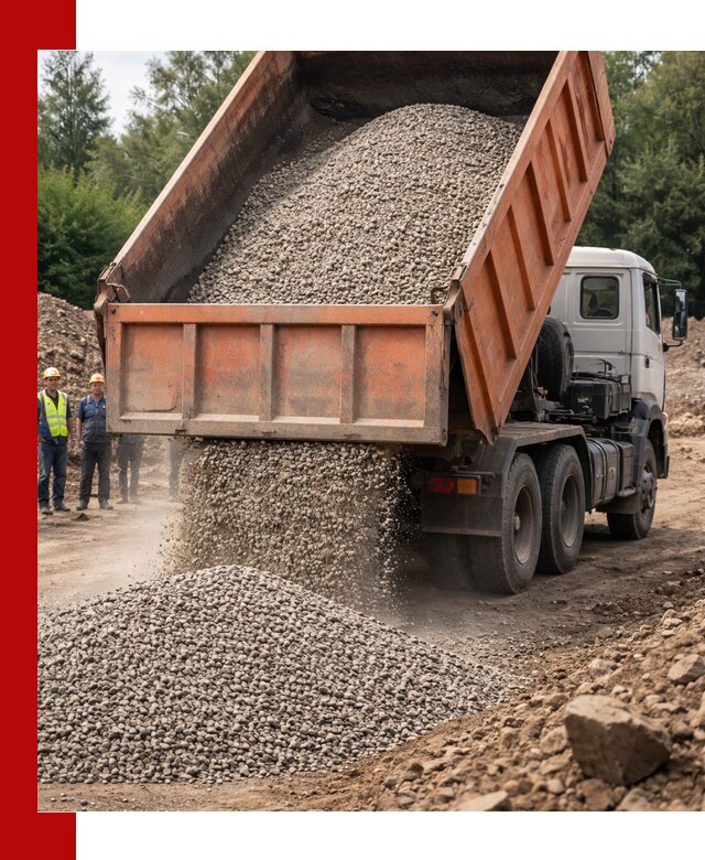 Доставка сыпучих материалов самосвалом в Дзержинском быстро и надежно